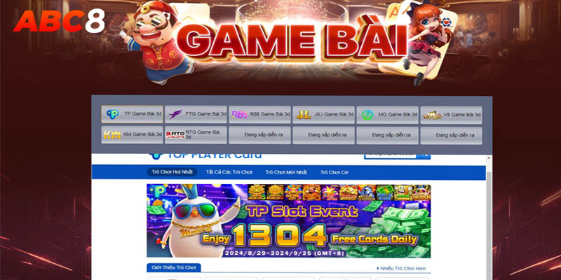 Game bài đổi thưởng hấp dẫn tại ABC8